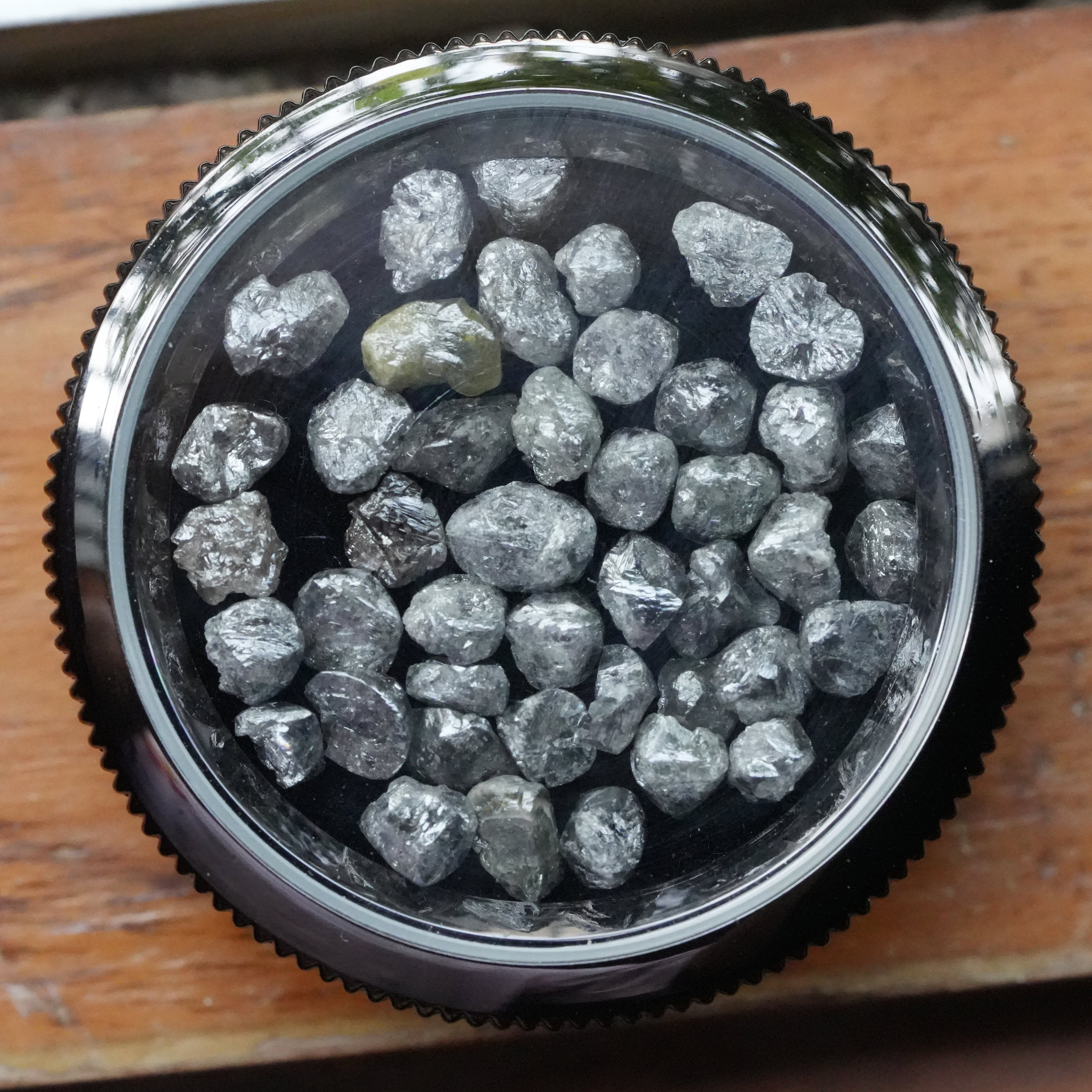 2 PCS 1.00 C.T.W Natural Gray Diamond, Raw Diamond Jewellery, Fancy Rough Diamond, Loose Diamonds, Uncut Diamond, African Diamonds