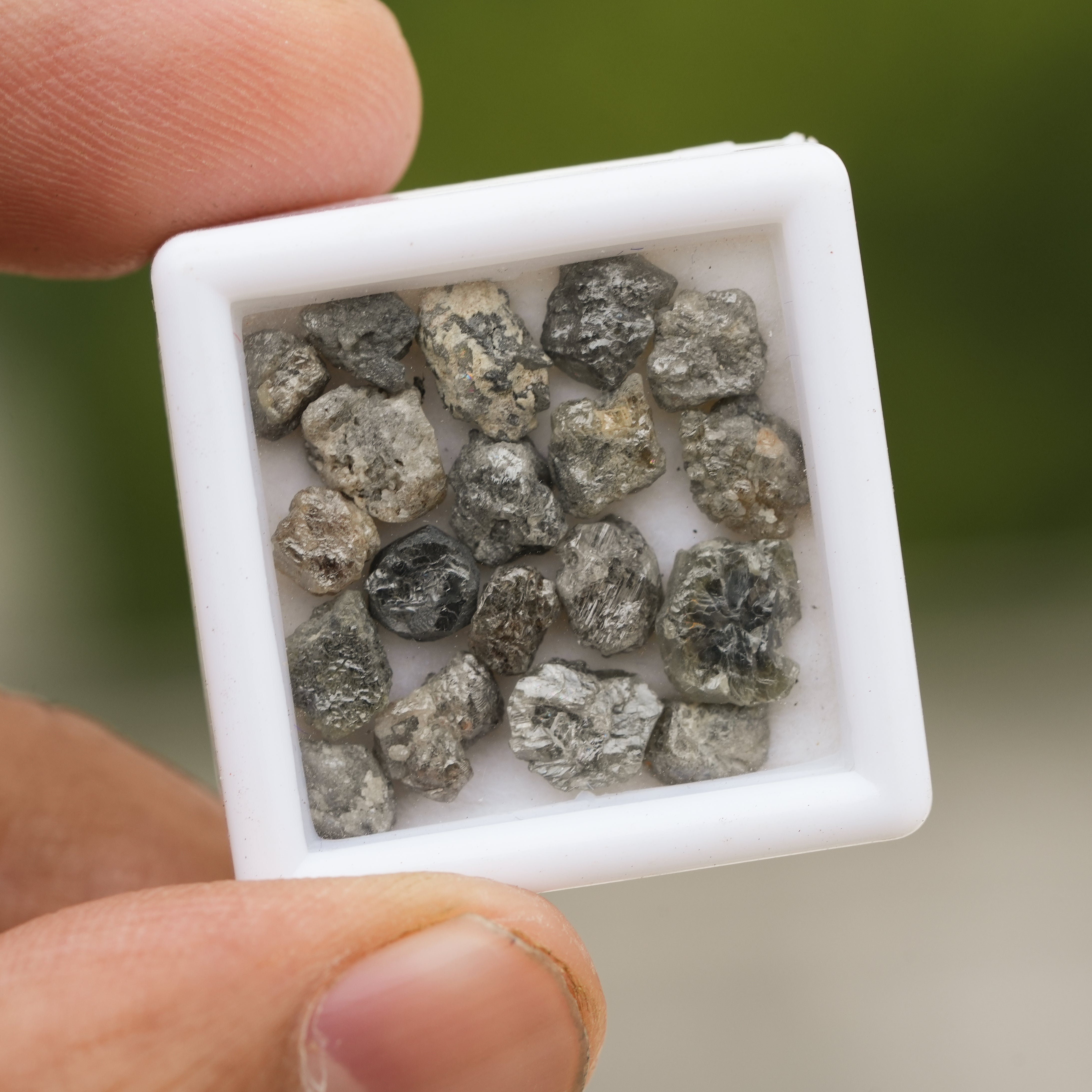2 PCS 1.00CTW Natural Loose Diamond, Raw Diamond, Salt and Pepper Diamond, Color Diamonds, 4-6MM Fancy Diamond,