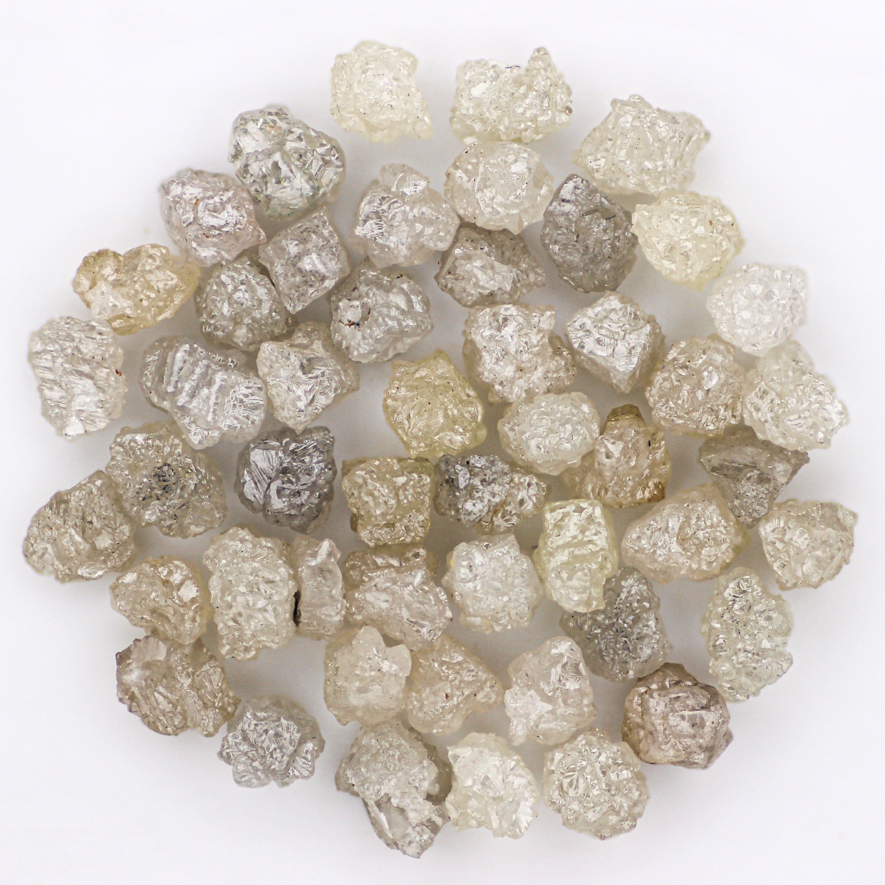 Natural Loose Diamond, Silver Raw White Diamond, Uncut Mined Diamond, Rough Gemstone, Rustic Diamond, White Loose Gem