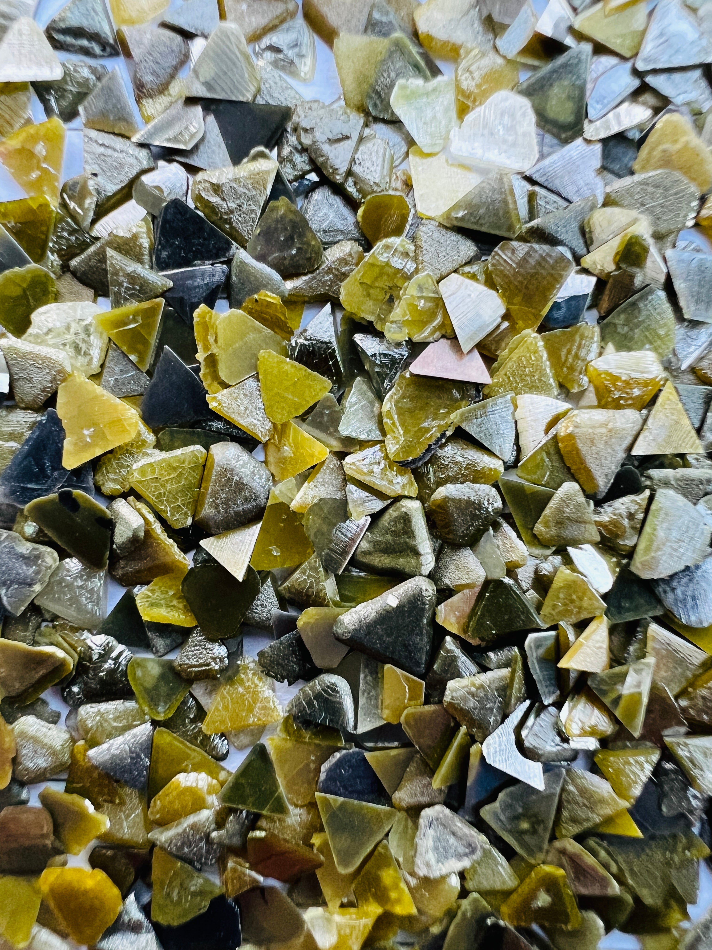 Dark & Yellow Rough Raw Loose Diamonds Triangle Natural 1.00 Ct Uncut Gemstone Lots